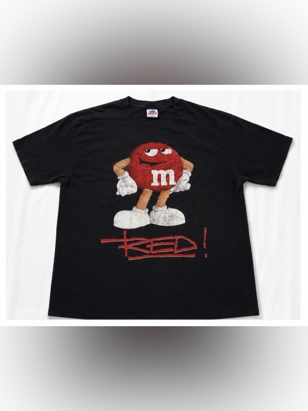 Vintage M&M’s RED Graphic T-Shirt Adult Large Candy Character Tee